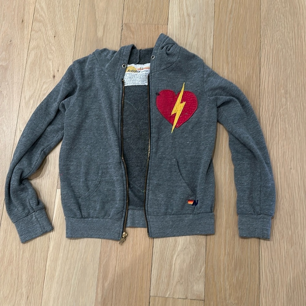 Aviator Nation - kids size 12 zip up hoodie